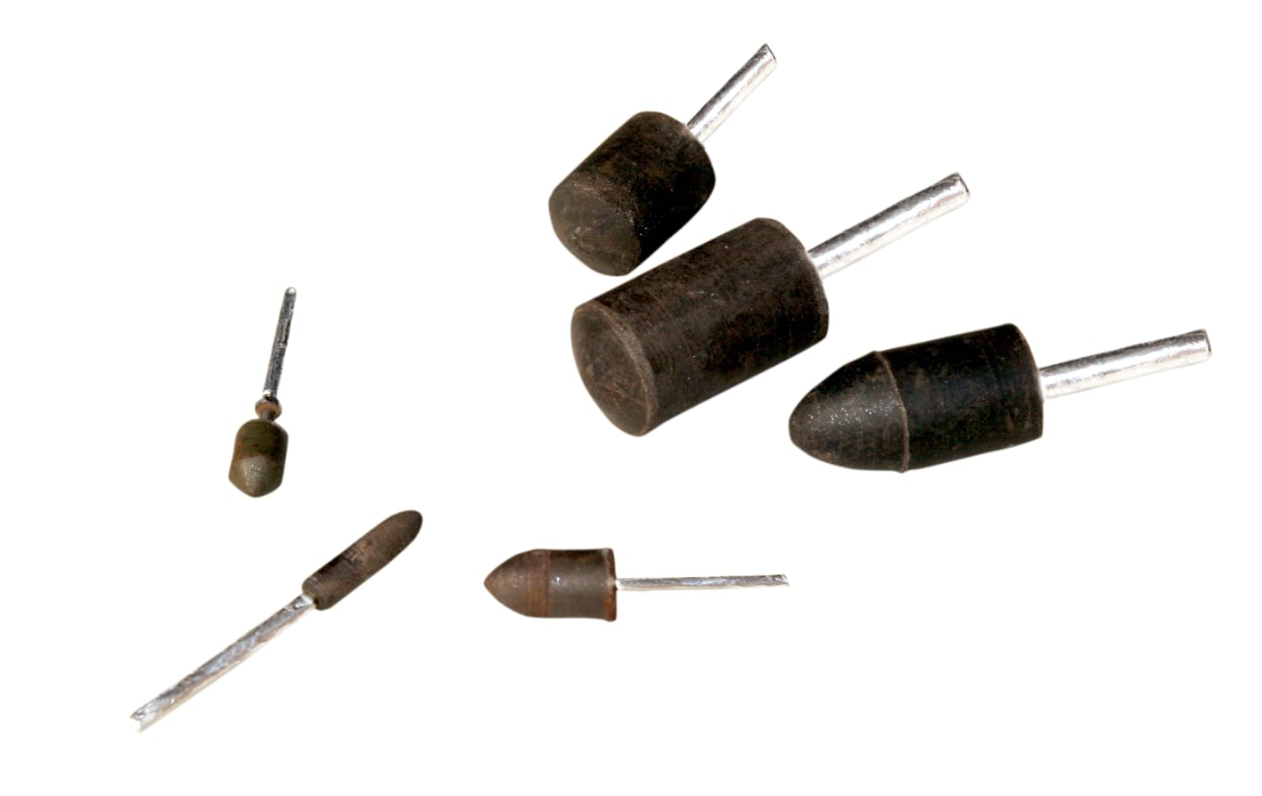 KraFlex rubberized abrasive bullet and tapered mounted points